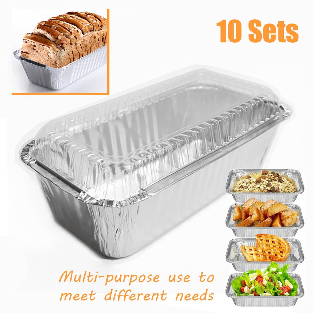 Malaysia] 10PCS My Chef Foil Aluminum Food Grade Foil Tray Baking Cake BBQ Oneoff