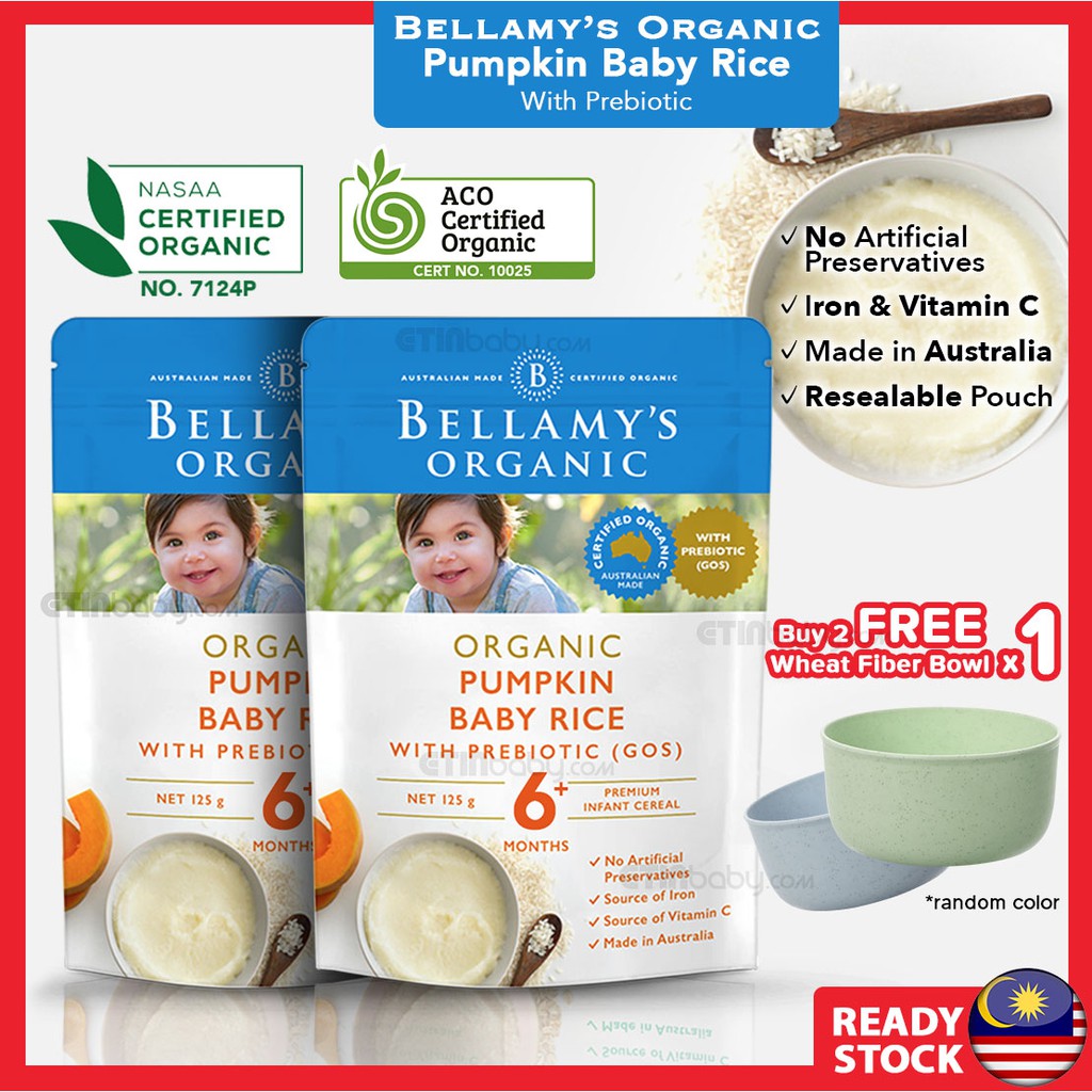 bellamy pumpkin baby rice
