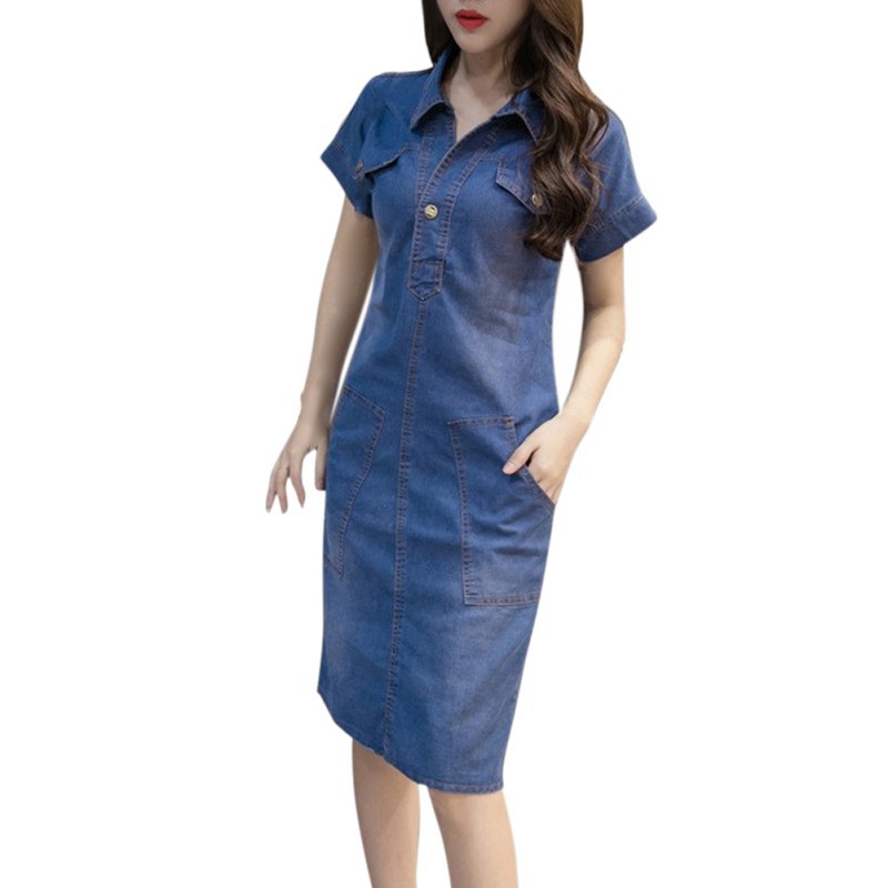 womens denim summer dress