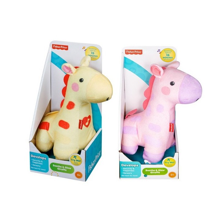 fisher price soothe and glow giraffe pink