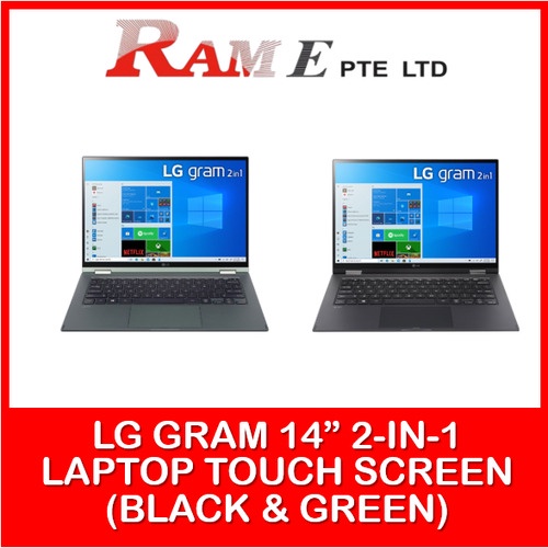 LG gram 14 Inch 2in1 Laptop Touch Screen Display i5 Processor ( Black