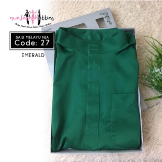 READYSTOCK BAJU  MELAYU  EMERALD  GREEN  DEWASA DAN KANAK  