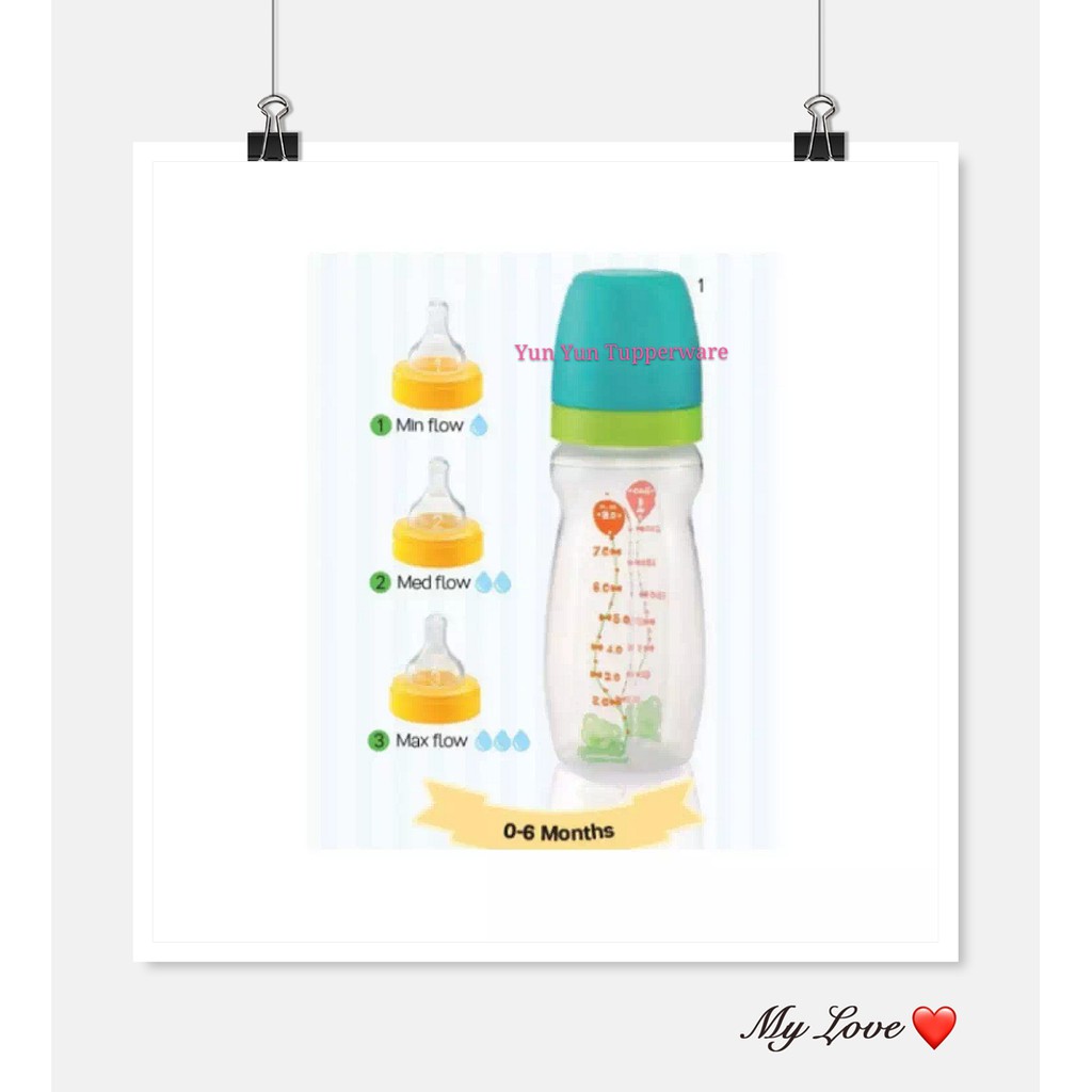 Tupperware Tiwi Bear Baby Bottle With Teat 1 9oz Shopee Singapore
