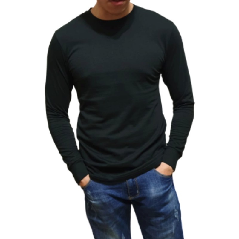 Austere Black Long-Sleeve T-Shirt | Shopee Singapore