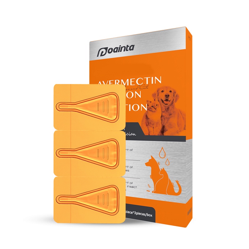Puainta Cat Dog Mites Ticks Louse Flea Avermectin Medicine Pet Pour On