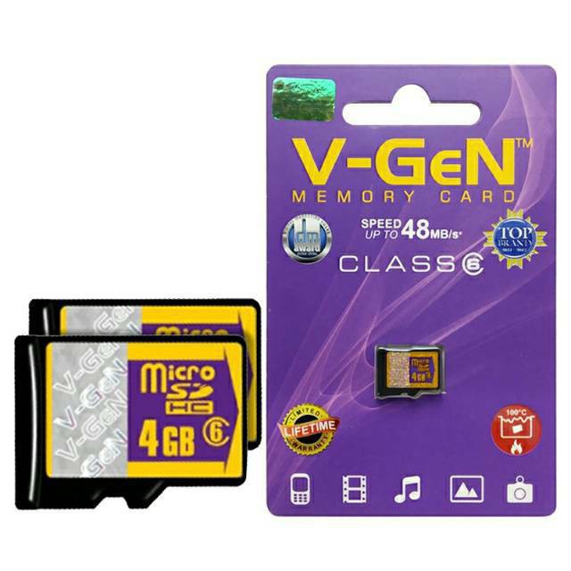 V Gen Microsd Memory Class 6 4gb 8gb 16gb 32gb Vgen Shopee Singapore