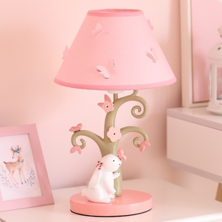 Pink Ins Cute Teenage Girl Room Decorative Table Lamp Lolita Princess Bunny Night Light Children S Bedroom Fairy Light Shopee Singapore