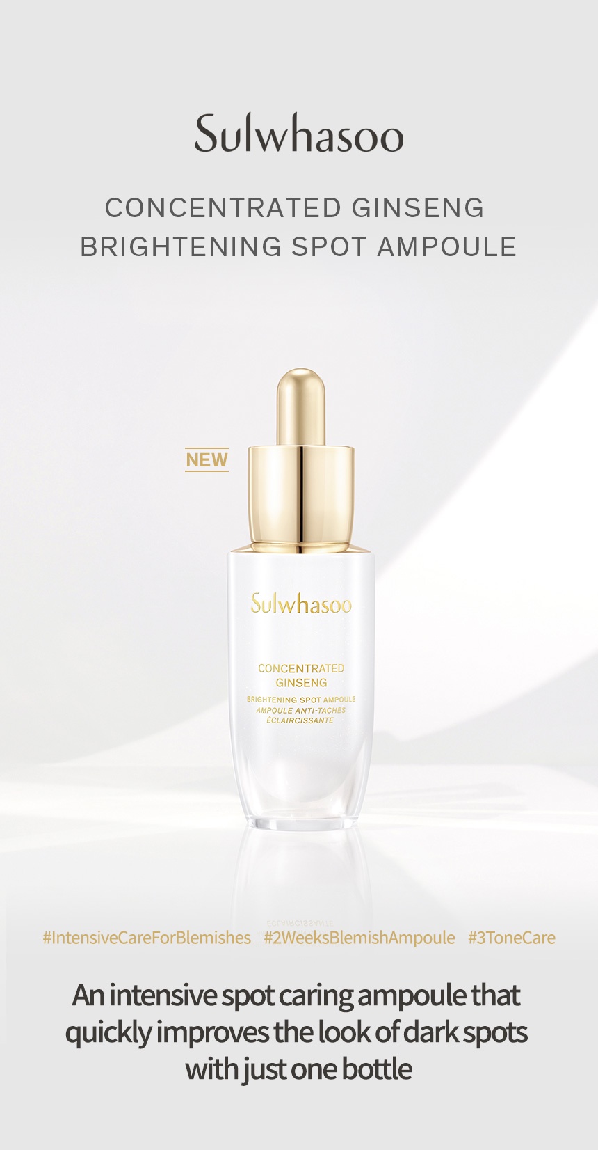 NEW Sulwhasoo Concentrated Ginseng Brightening Spot Ampoule Set | Shopee  Singapore