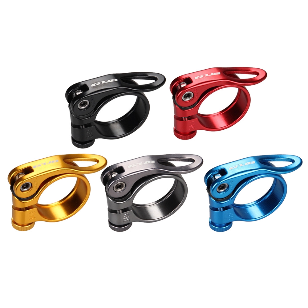 Details about   Lightweight Bike Seat Post Clamp 34.9mm Fixed Seatpost Replacement Clamps 