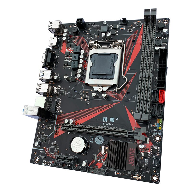 fast shipping️JGINYUE B75 M-ATX Motherboard Intel LGA 1155 i3 i5 i7 E3 DDR3 1600MHz 16GB M.2 NVME SATA USB3.0 VGA HDMI B75M-H Q5YL