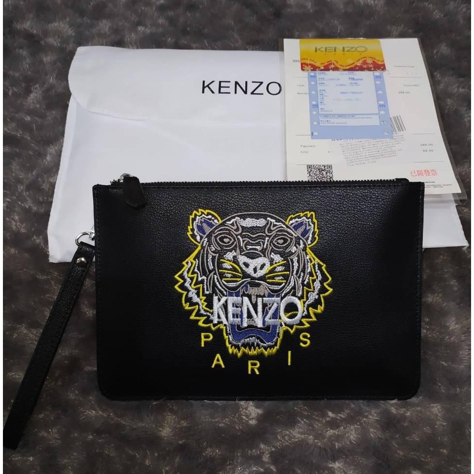 kenzo tiger clutch bag