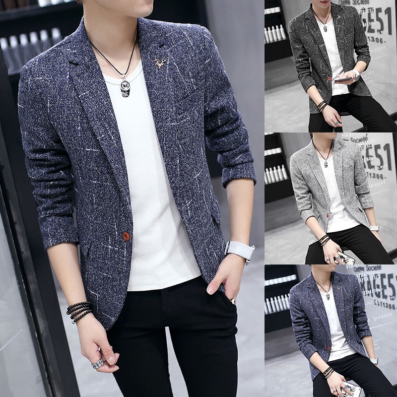 slim fit casual blazer