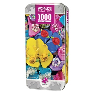WORLD'S SMALLEST FLIPPITY FLOPS - FLIP FLOPS 1000 PIECE TIN BOX JIGSAW PUZZLE #4