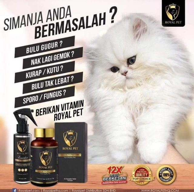 Shop Malaysia Vitamin Royal Pet 1 Botol Tablet 100 Original Hq Shopee Singapore