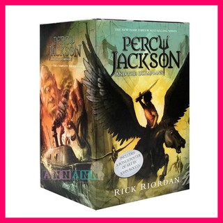 ★5 Books Set★Percy Jackson and the Olympians by Rick Riordan★English Fiction Story Books Children Kids Boys Girls Gift