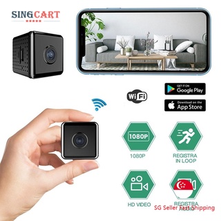 [SG Local Seller] WiFi Mini Camera 1080P Night Vision Security Spy Cam Voice Video Recorder Camcorder