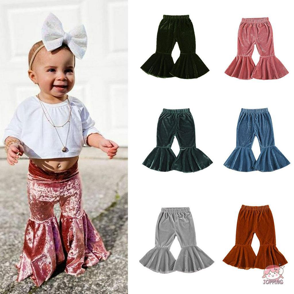 kids velvet pants