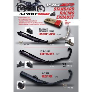 Y15zr Apido Racing Cutting Standard Exhaust Pipe Shopee Singapore