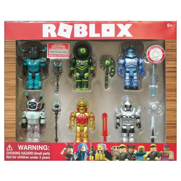 6 roblox lego like minifigures toy figures cake topper shopee