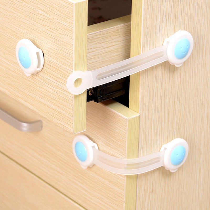 Kids Baby Safety Cabinet Door Fridge Drawer Cupboard Catch Lock Clips Ks