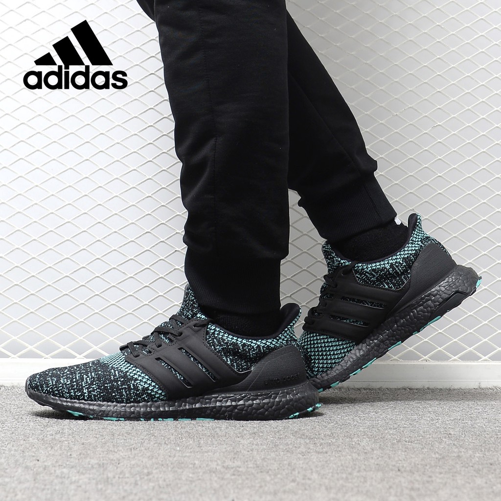 ultra boost black true green