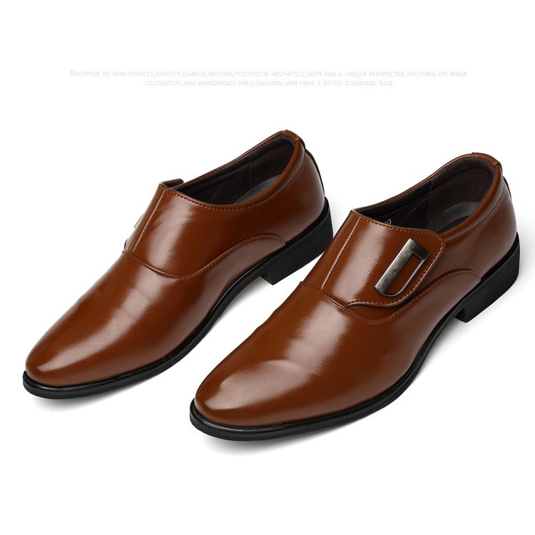 leather point shoes for men