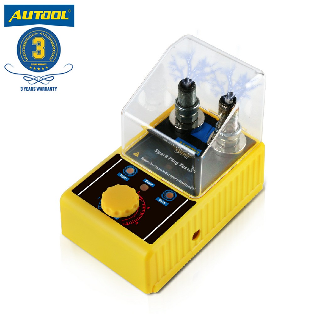 AUTOOL SPT101 110V/220V Analyzer Car Spark Plug Tester Adjustable