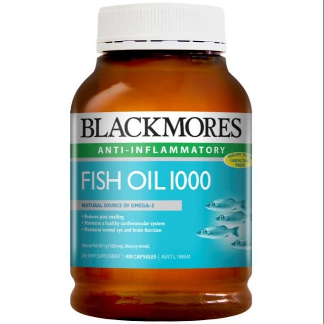 blackmores fish oil 1000mg 400 capsules