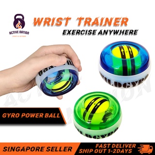 【SG】Wrist Trainer Ball Exercises Power Gyro Ball with LED Lights for Fitness Recovery