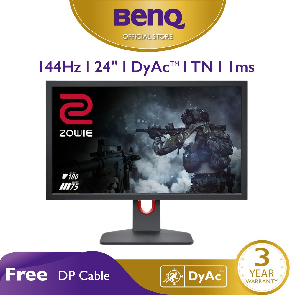 BenQ ZOWIE XL2411K 24 inch Monitor 144Hz 1ms Exclusive DyAc Technology