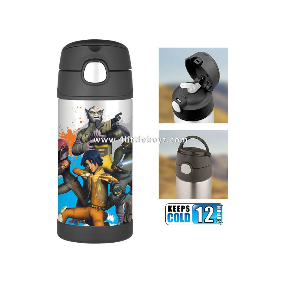 Authentic Star Wars Rebel Thermos Funtainer 12 Ounce Bottle Shopee Singapore