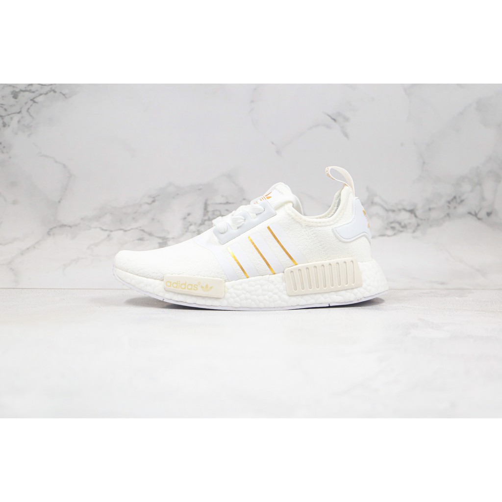 adidas nmd r1 gold white