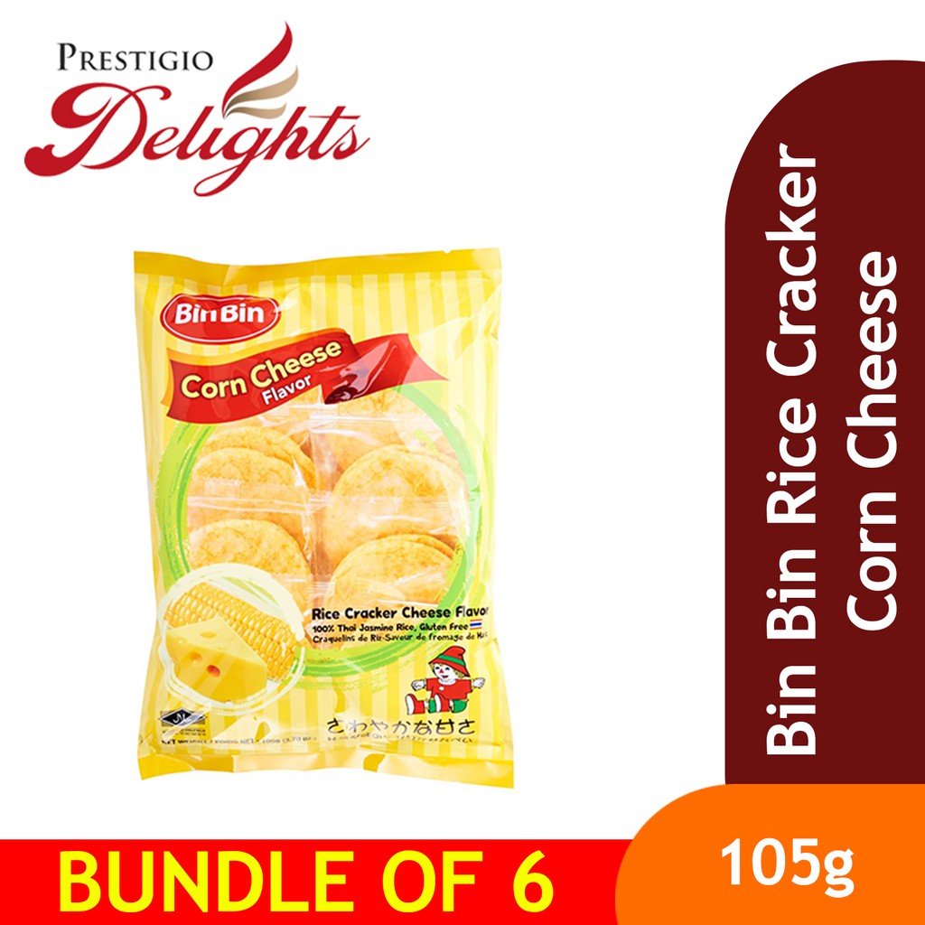 Bin Bin Rice Cracker Corn Cheese Bundle of 6 Shopee Singapore
