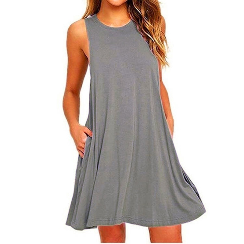 sleeveless tee shirt dress