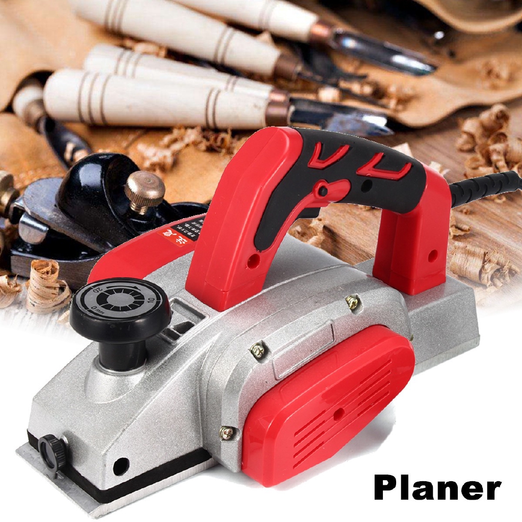 Powerful Electric Wood Planer Door Plane Hand Held Surface 82x2mm