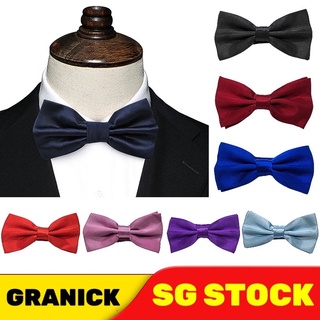 Image of SG stock Formal Bowtie Neck wear plain Bow bow tie party wedding solid bow tie Men's Accessories bridegroom BOW