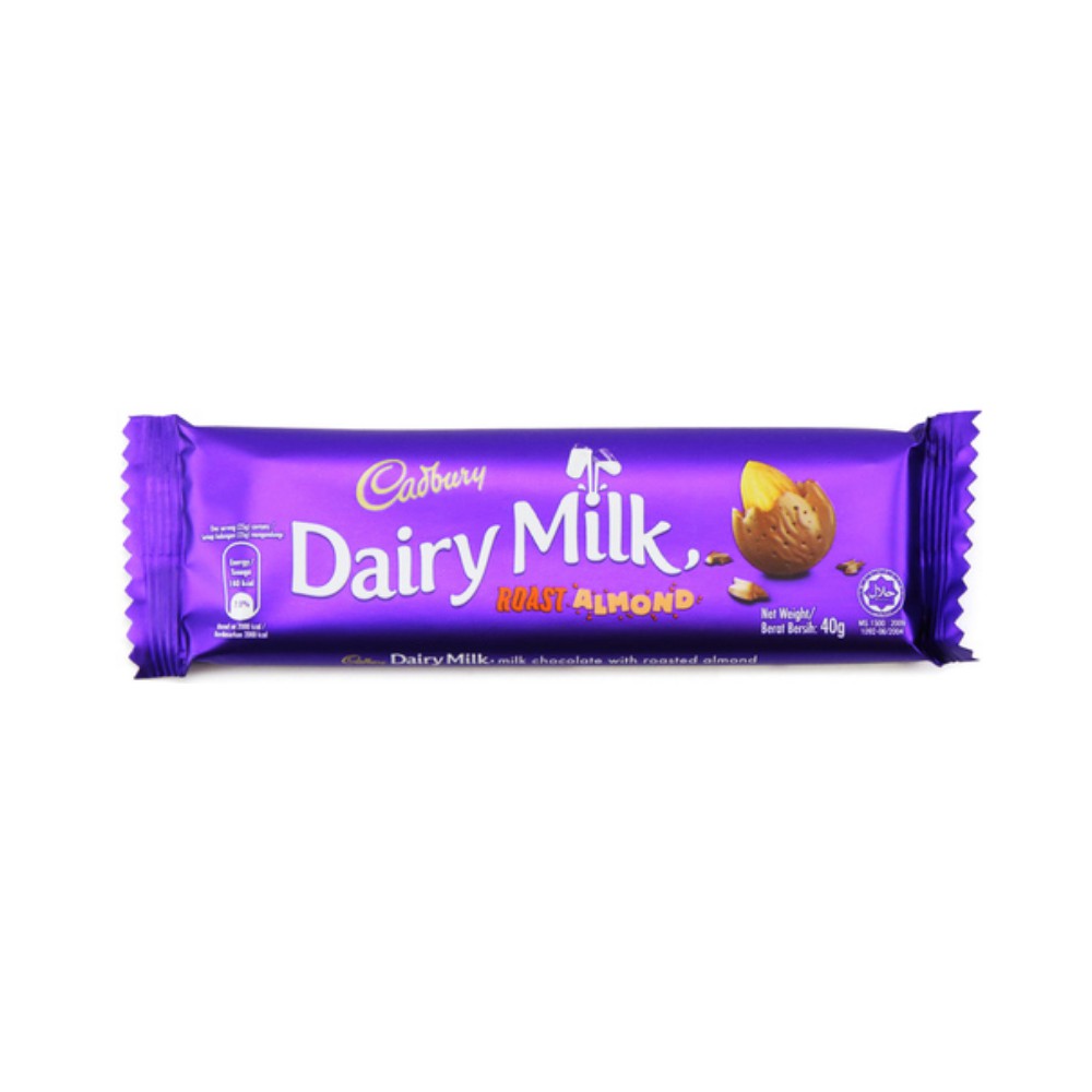 Cadbury Almond Chocolate Bar 40g X 12 Bars Shopee Singapore