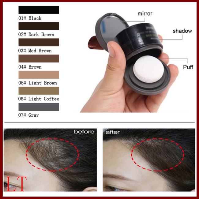 Men Women Waterproof Hair Line Powder Hair Color Edge Control Hair