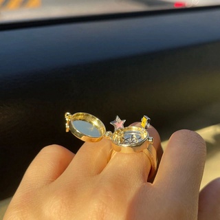 Image of thu nhỏ SpongeBob SquarePants BFF Friendship Ring Good Friend Ring Good Friend Can Open The Cute Ring #3