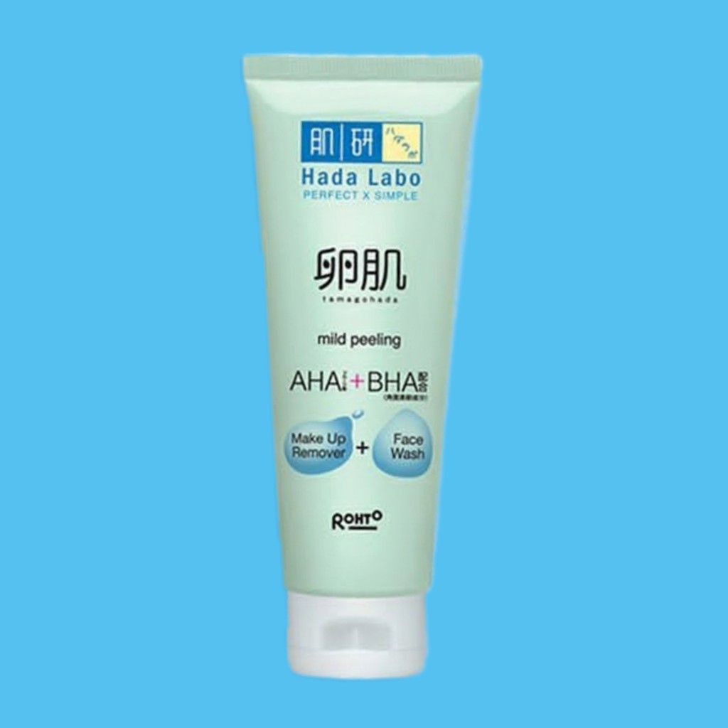 hada labo mild peeling face wash