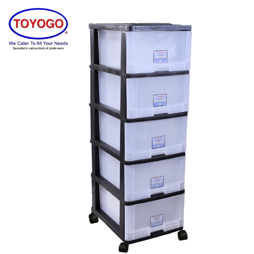 Toyogo Plastic Storage Cabinet Drawer, Plastic Storage Cabinets With Drawers On Wheels