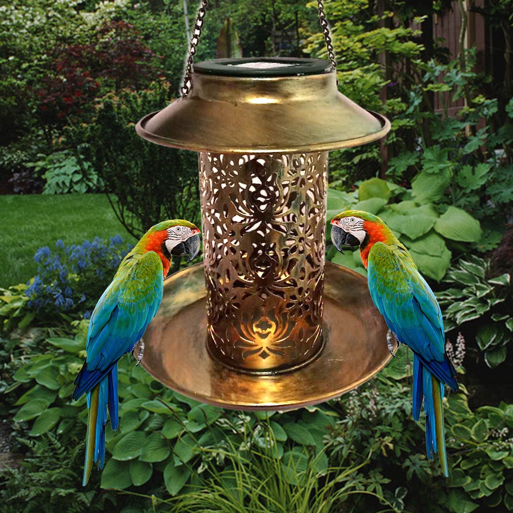 Decorative Outdoor Garden Hollowed Out Vintage Bird Feeding