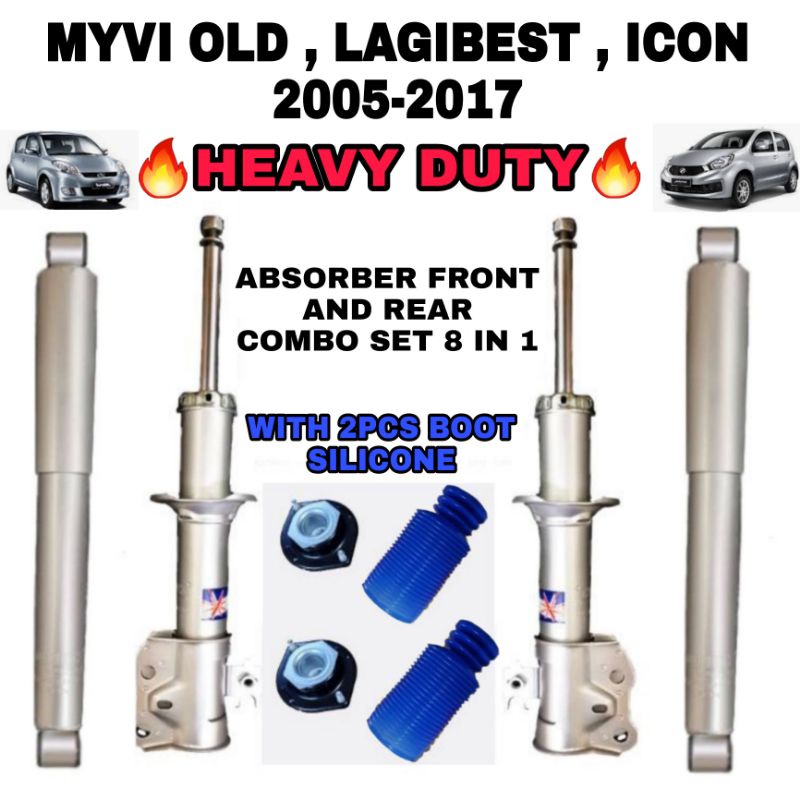 Kyb Rs Ultra Same Qhuk Quality Perodua Myvi 2005 2017 Viva Alza 1 5 Heavy Duty Absorber Front Rear Suspension Shopee Singapore