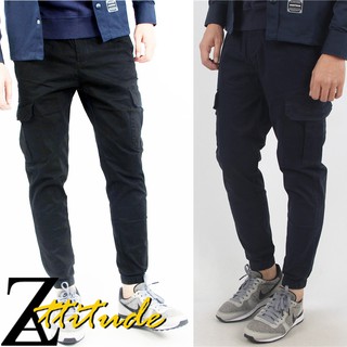 mens slim fit cargo joggers