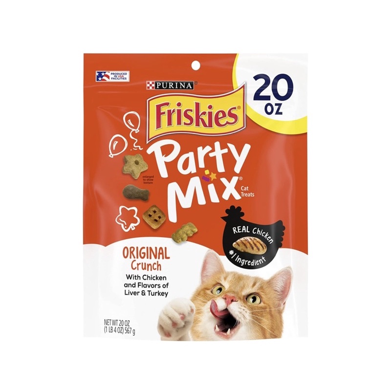 Purina Friskies Party Mix Original Crunch 20oz Pouch Shopee Singapore