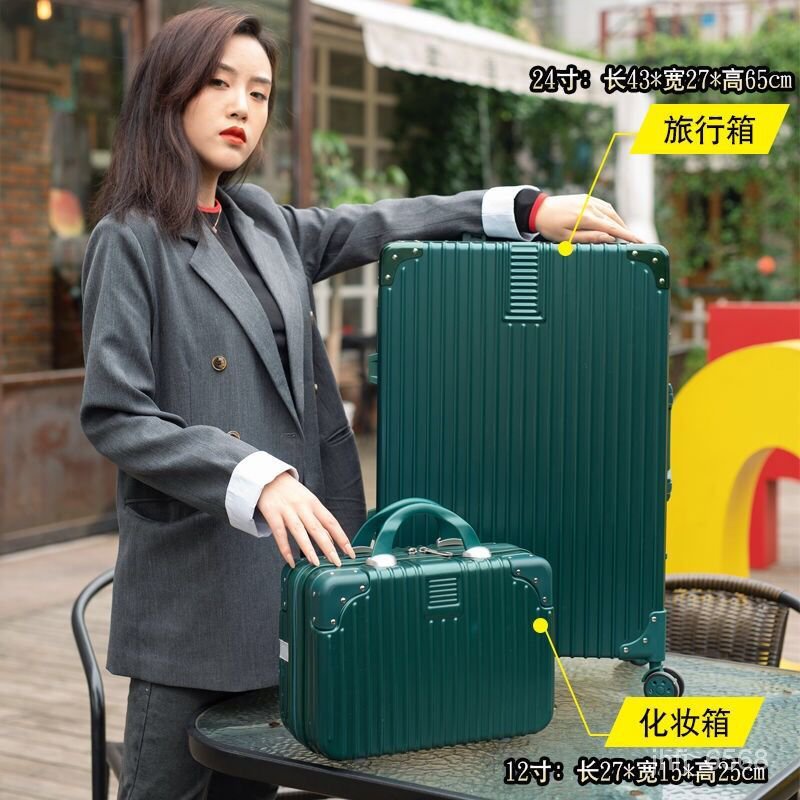 hush puppies luggage Luggage Suitcase Set Retro Type Fresh Men's and