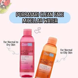 washing face with micellar water