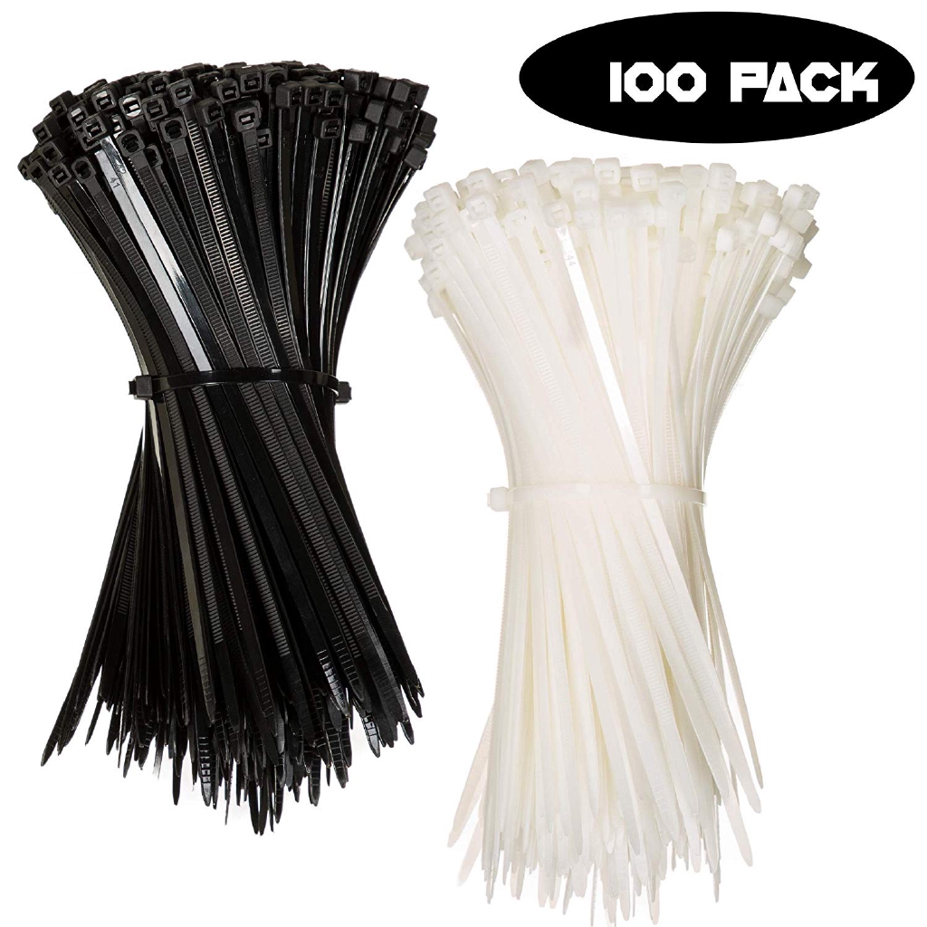 Nylon Zip Ties Pack Of 100 Cable Ties Strength Tie Wraps For Tying