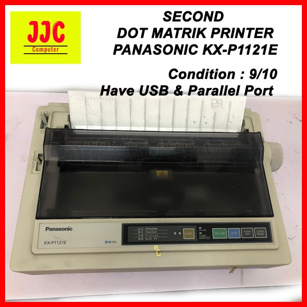 Second Printer Panasonic Kx P1121e Dot Matrix Printer Shopee Singapore