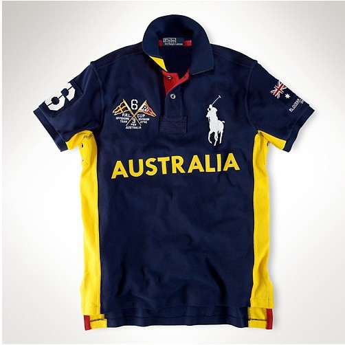 yellow and blue ralph lauren shirt